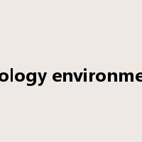 ecology environment是什么意思