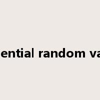 exponential random variable是什么意思