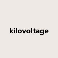 kilovoltage是什么意思
