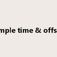 Sample time & offsets是什么意思