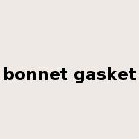 bonnet gasket是什么意思