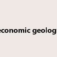 economic geology是什么意思