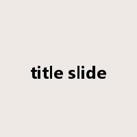 title slide是什么意思