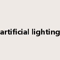 artificial lighting是什么意思