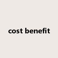 cost benefit是什么意思