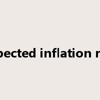expected inflation rate是什么意思