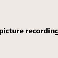 picture recording是什么意思
