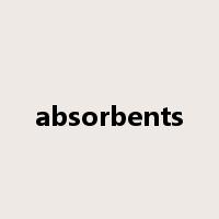 absorbents是什么意思