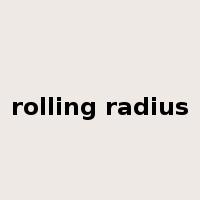 rolling radius是什么意思