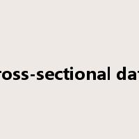 cross-sectional data是什么意思