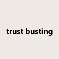 trust busting是什么意思