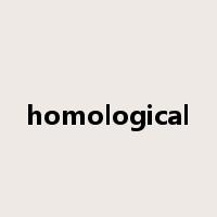 homological是什么意思