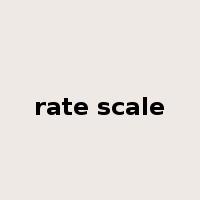 rate scale是什么意思