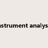 instrument analysis是什么意思