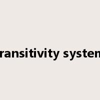 transitivity system是什么意思