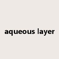 aqueous layer是什么意思