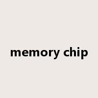 memory chip是什么意思