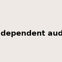 independent audit是什么意思