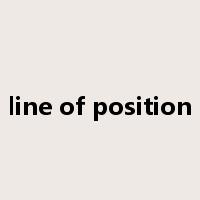 line of position是什么意思