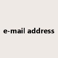 e-mail address是什么意思