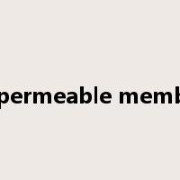 semipermeable membrane是什么意思