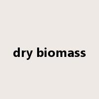 dry biomass是什么意思