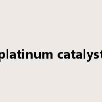 platinum catalyst是什么意思