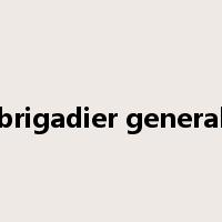brigadier general是什么意思