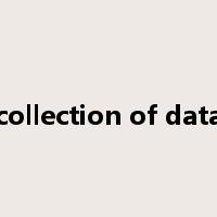 collection of data是什么意思