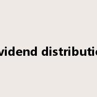 dividend distribution是什么意思