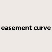 easement curve是什么意思
