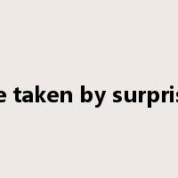 be taken by surprise是什么意思