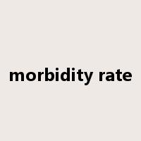 morbidity rate是什么意思