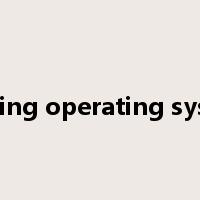 Missing operating system是什么意思
