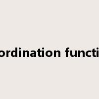 coordination function是什么意思