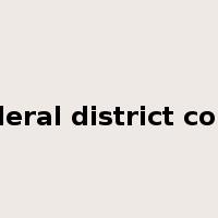 federal district court是什么意思