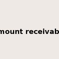 amount receivable是什么意思