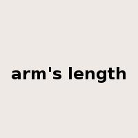 arm's length是什么意思