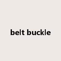 belt buckle是什么意思