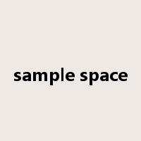 sample space是什么意思