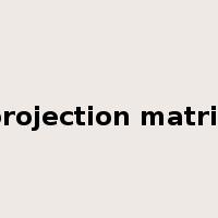 projection matrix是什么意思