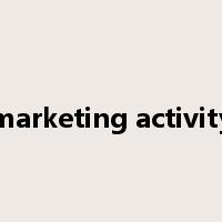 marketing activity是什么意思