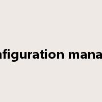 configuration manager是什么意思