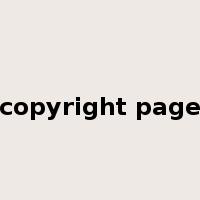 copyright page是什么意思