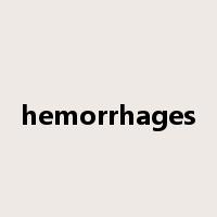 hemorrhages是什么意思