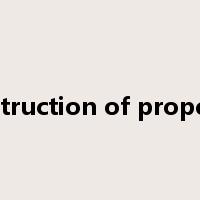 destruction of property是什么意思