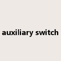 auxiliary switch是什么意思