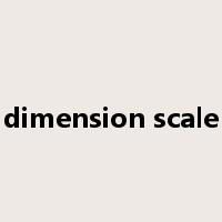 dimension scale是什么意思