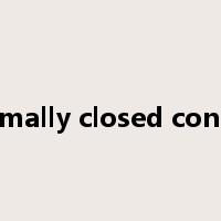 normally closed contact是什么意思