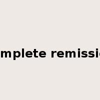 complete remission是什么意思